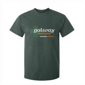 Galway Ireland T Shirt For Kid Irish City Souvenir St Patricks Day Celtic Shamrock TS11 Dark Forest Green Print Your Wear