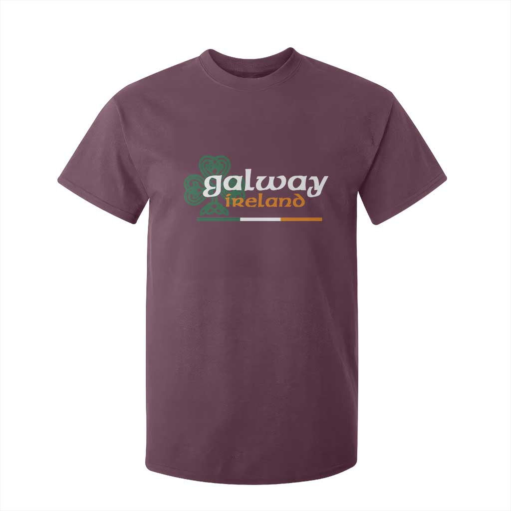 Galway Ireland T Shirt For Kid Irish City Souvenir St Patricks Day Celtic Shamrock TS11 Maroon Print Your Wear