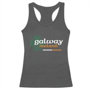 Galway Ireland Racerback Tank Top Irish City Souvenir St Patricks Day Celtic Shamrock TS11 Dark Heather Print Your Wear