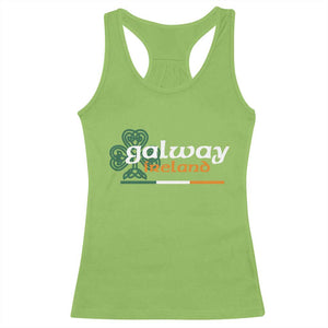 Galway Ireland Racerback Tank Top Irish City Souvenir St Patricks Day Celtic Shamrock TS11 Lime Print Your Wear