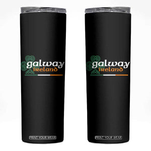Galway Ireland Skinny Tumbler Irish City Souvenir St Patricks Day Celtic Shamrock TS11 Black Print Your Wear