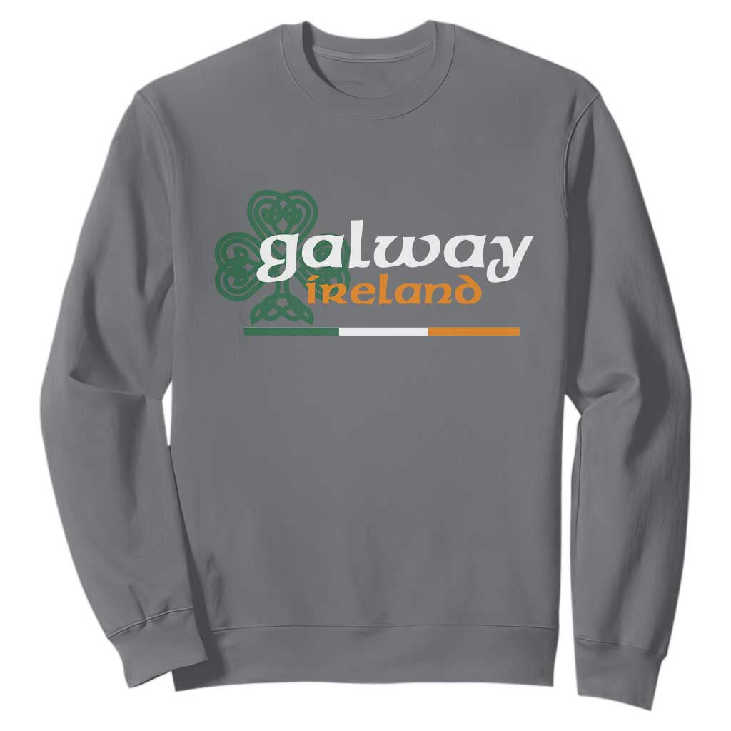 Galway Ireland Sweatshirt Irish City Souvenir St Patricks Day Celtic Shamrock TS11 Charcoal Print Your Wear