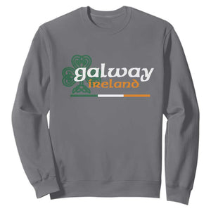 Galway Ireland Sweatshirt Irish City Souvenir St Patricks Day Celtic Shamrock TS11 Charcoal Print Your Wear