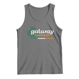 Galway Ireland Tank Top Irish City Souvenir St Patricks Day Celtic Shamrock TS11 Black Heather Print Your Wear