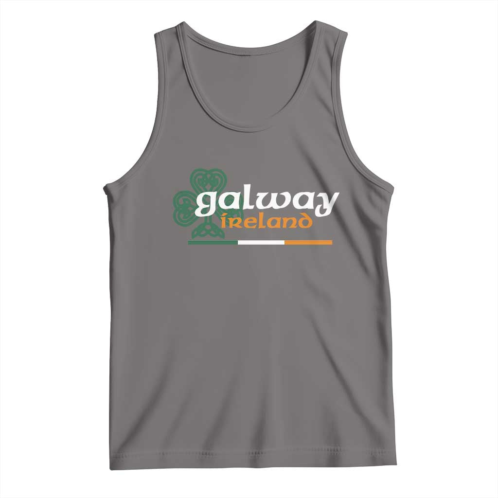 Galway Ireland Tank Top Irish City Souvenir St Patricks Day Celtic Shamrock TS11 Deep Heather Print Your Wear