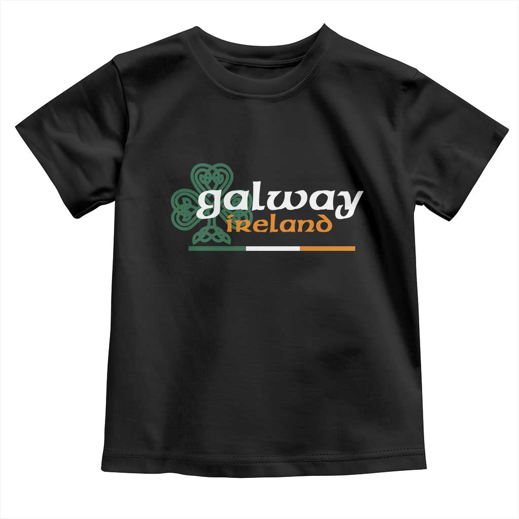 Galway Ireland Toddler T Shirt Irish City Souvenir St Patricks Day Celtic Shamrock TS11 Black Print Your Wear