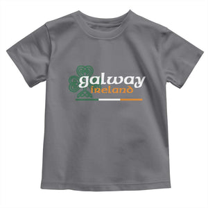 Galway Ireland Toddler T Shirt Irish City Souvenir St Patricks Day Celtic Shamrock TS11 Charcoal Print Your Wear