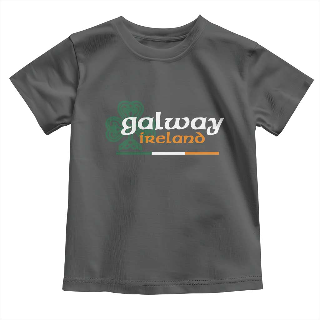 Galway Ireland Toddler T Shirt Irish City Souvenir St Patricks Day Celtic Shamrock TS11 Dark Heather Print Your Wear