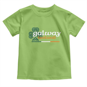 Galway Ireland Toddler T Shirt Irish City Souvenir St Patricks Day Celtic Shamrock TS11 Lime Print Your Wear