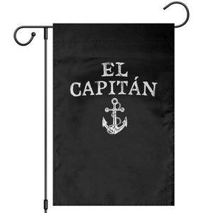 El Capitan Garden Flag Funny Boat Captain Vintage Anchor TS11 Black Print Your Wear