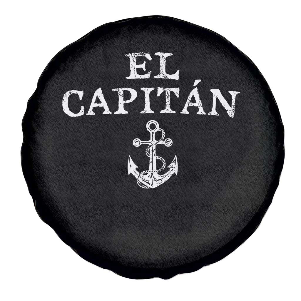 El Capitan Spare Tire Cover Funny Boat Captain Vintage Anchor TS11 Print Your Wear