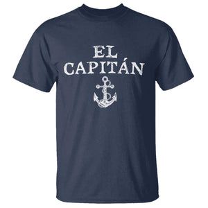El Capitan T Shirt Funny Boat Captain Vintage Anchor TS11 Navy Print Your Wear