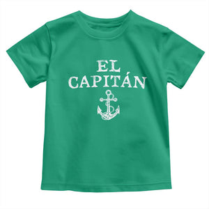 El Capitan Toddler T Shirt Funny Boat Captain Vintage Anchor TS11 Irish Green Print Your Wear