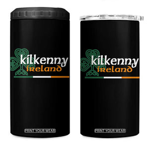 Kilkenny Ireland 4 in 1 Can Cooler Tumbler Irish City Souvenir St Patricks Day Celtic Shamrock TS11 One Size: 16 oz Black Print Your Wear