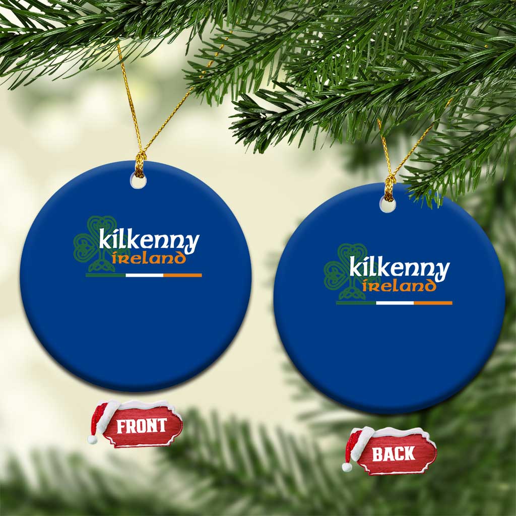 Kilkenny Ireland Ceramic Ornament Irish City Souvenir St Patricks Day Celtic Shamrock TS11 1pc Blue Print Your Wear