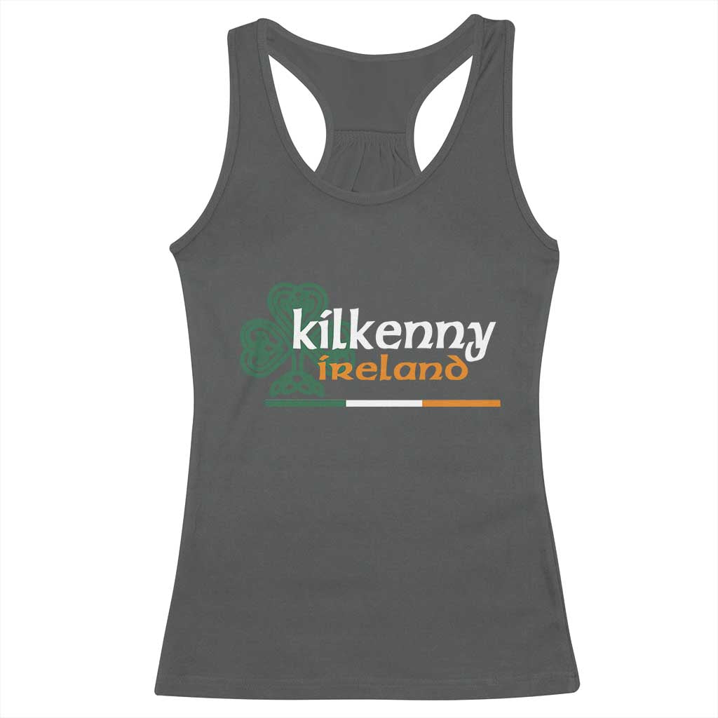 Kilkenny Ireland Racerback Tank Top Irish City Souvenir St Patricks Day Celtic Shamrock TS11 Dark Heather Print Your Wear