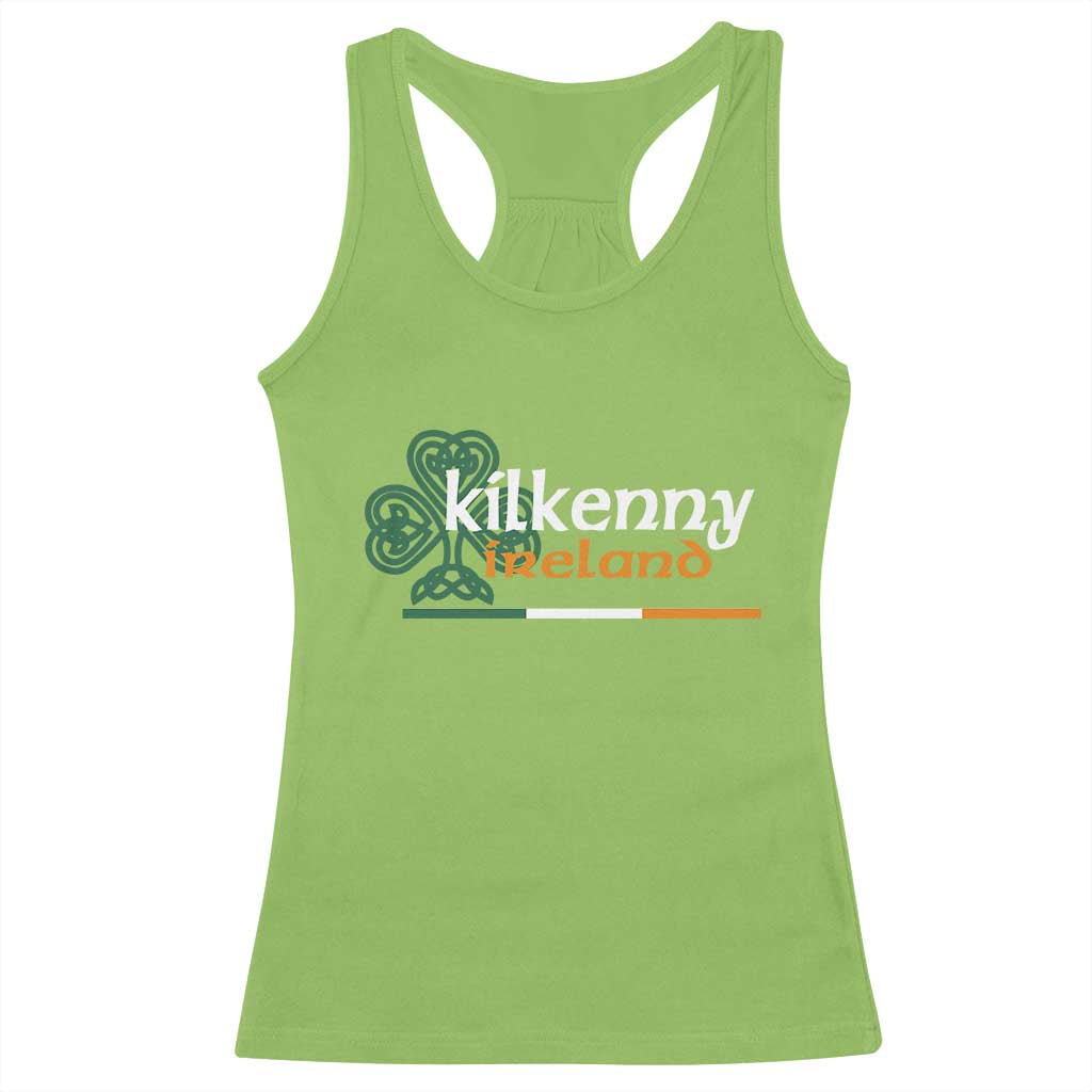 Kilkenny Ireland Racerback Tank Top Irish City Souvenir St Patricks Day Celtic Shamrock TS11 Lime Print Your Wear