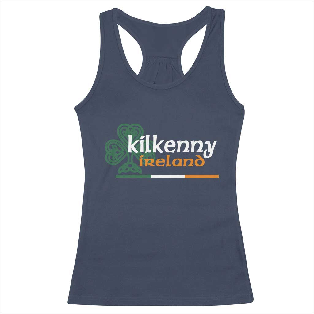 Kilkenny Ireland Racerback Tank Top Irish City Souvenir St Patricks Day Celtic Shamrock TS11 Navy Print Your Wear