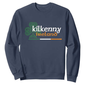 Kilkenny Ireland Sweatshirt Irish City Souvenir St Patricks Day Celtic Shamrock TS11 Navy Print Your Wear