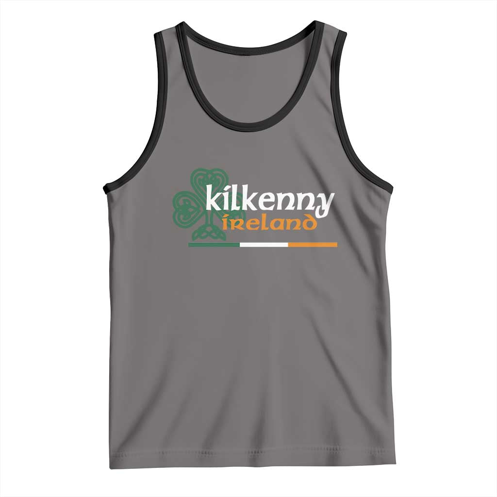 Kilkenny Ireland Tank Top Irish City Souvenir St Patricks Day Celtic Shamrock TS11 Deep Heather Black Print Your Wear