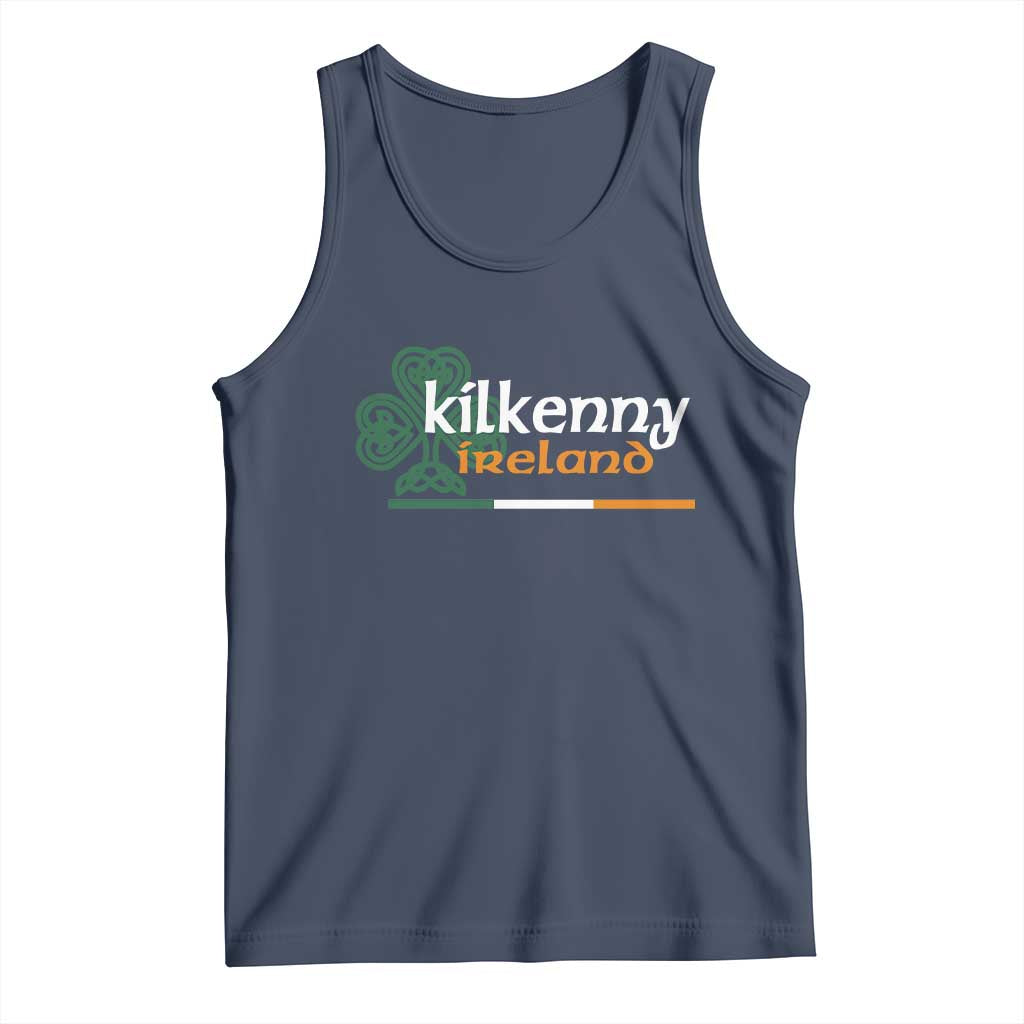 Kilkenny Ireland Tank Top Irish City Souvenir St Patricks Day Celtic Shamrock TS11 Navy Print Your Wear