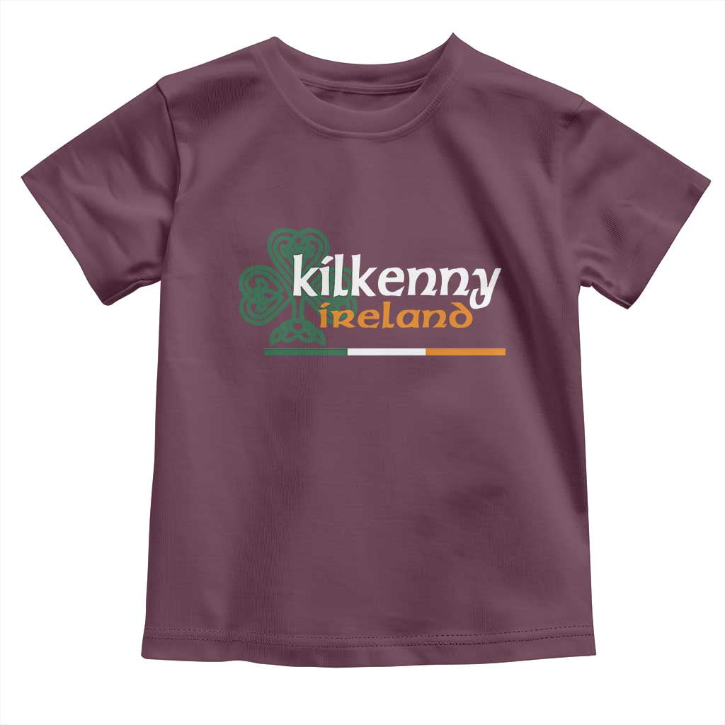 Kilkenny Ireland Toddler T Shirt Irish City Souvenir St Patricks Day Celtic Shamrock TS11 Maroon Print Your Wear