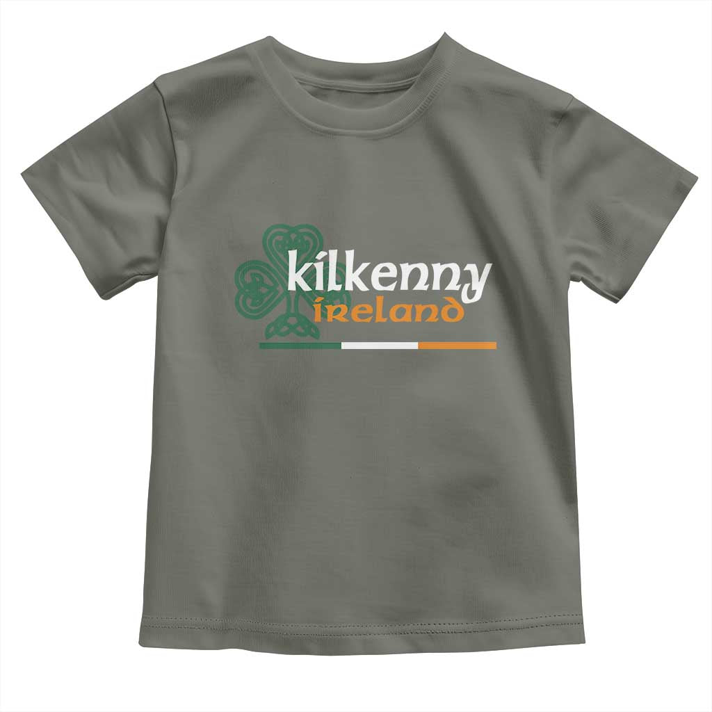 Kilkenny Ireland Toddler T Shirt Irish City Souvenir St Patricks Day Celtic Shamrock TS11 Military Green Print Your Wear