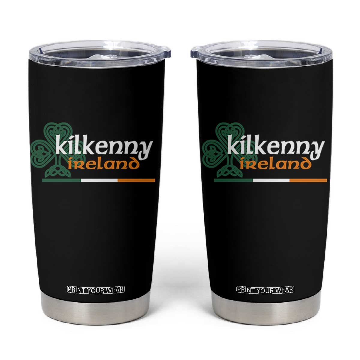 Kilkenny Ireland Tumbler Cup Irish City Souvenir St Patricks Day Celtic Shamrock TS11 Black Print Your Wear