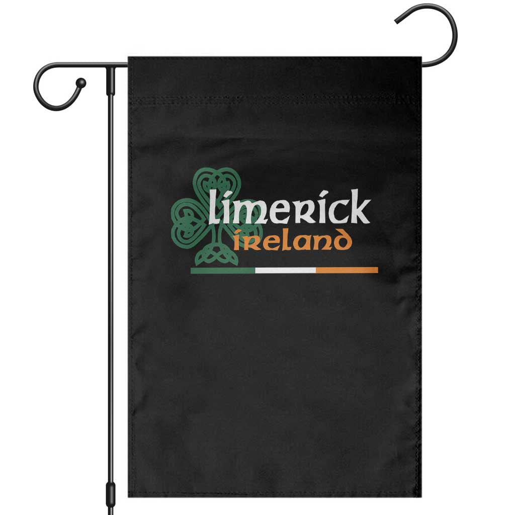 Limerick Ireland Garden Flag Irish City Souvenir St Patricks Day Celtic Shamrock TS11 Black Print Your Wear