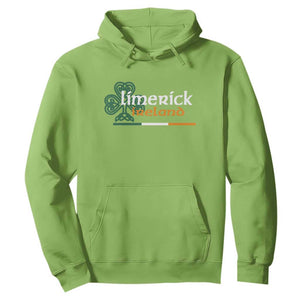 Limerick Ireland Hoodie Irish City Souvenir St Patricks Day Celtic Shamrock TS11 Lime Print Your Wear
