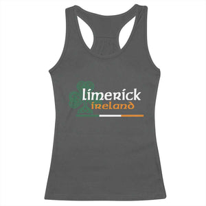 Limerick Ireland Racerback Tank Top Irish City Souvenir St Patricks Day Celtic Shamrock TS11 Dark Heather Print Your Wear