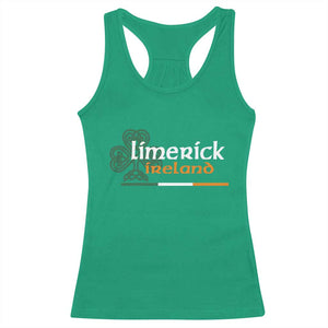 Limerick Ireland Racerback Tank Top Irish City Souvenir St Patricks Day Celtic Shamrock TS11 Irish Green Print Your Wear