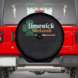 Limerick Ireland Spare Tire Cover Irish City Souvenir St Patricks Day Celtic Shamrock TS11 Black Print Your Wear