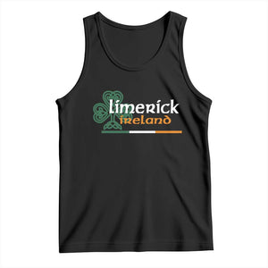 Limerick Ireland Tank Top Irish City Souvenir St Patricks Day Celtic Shamrock TS11 Black Print Your Wear