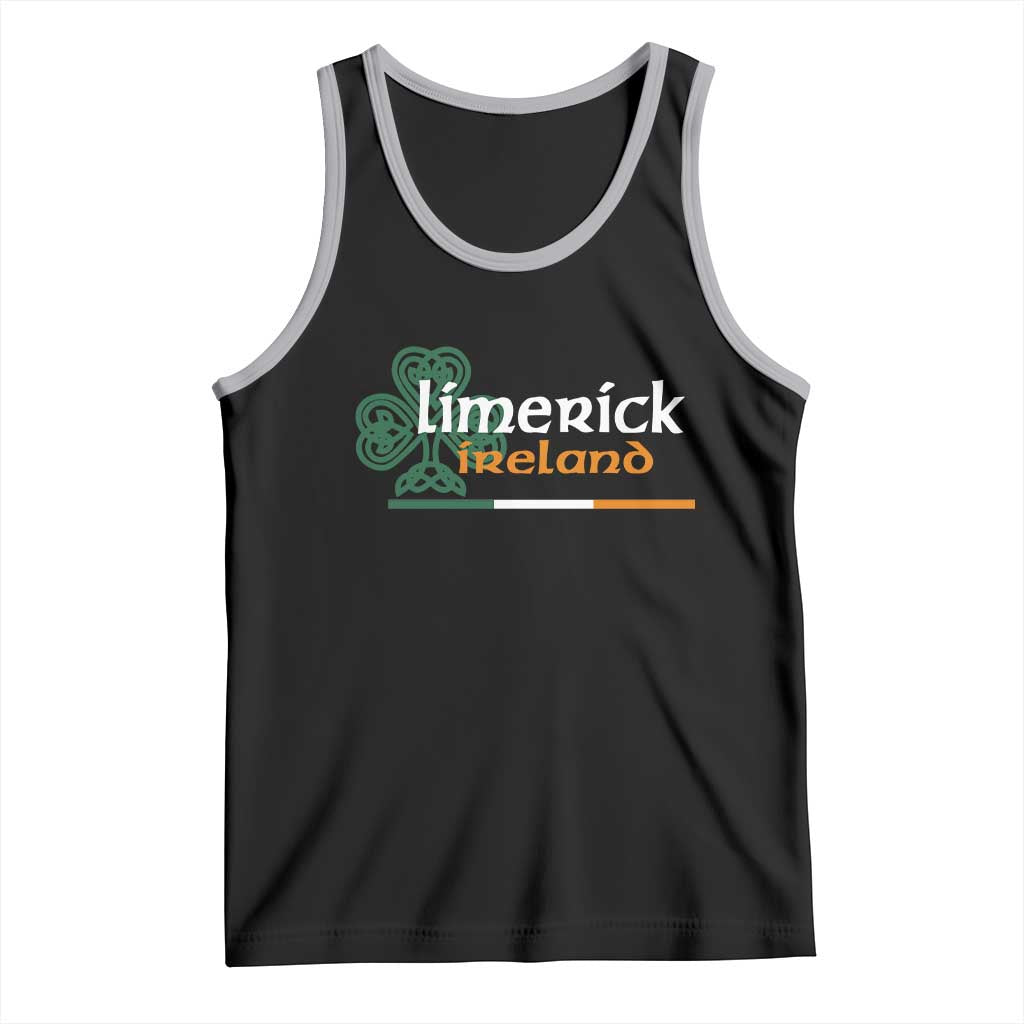 Limerick Ireland Tank Top Irish City Souvenir St Patricks Day Celtic Shamrock TS11 Black Athletic Heather Print Your Wear