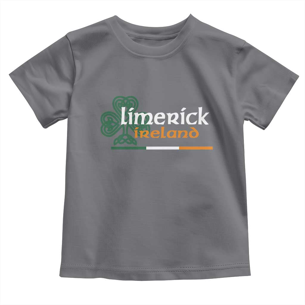Limerick Ireland Toddler T Shirt Irish City Souvenir St Patricks Day Celtic Shamrock TS11 Charcoal Print Your Wear