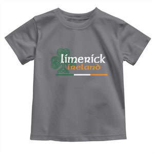 Limerick Ireland Toddler T Shirt Irish City Souvenir St Patricks Day Celtic Shamrock TS11 Charcoal Print Your Wear