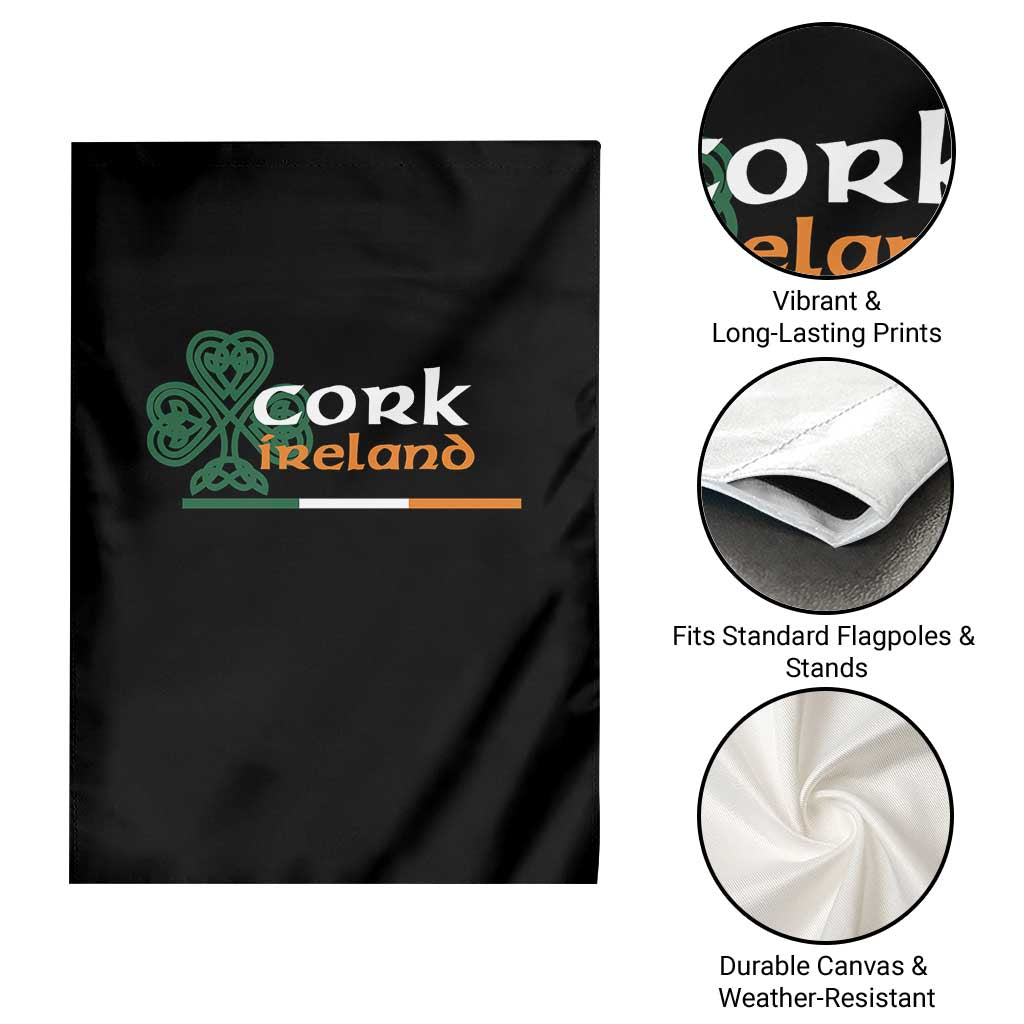 Cork Ireland Garden Flag Irish City Souvenir St Patricks Day Celtic Shamrock TS11 Print Your Wear