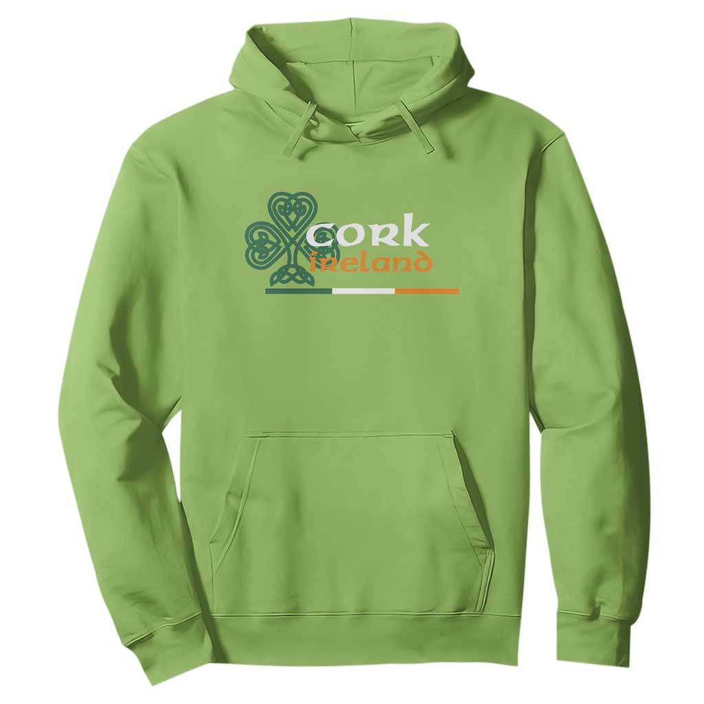 Cork Ireland Hoodie Irish City Souvenir St Patricks Day Celtic Shamrock TS11 Lime Print Your Wear