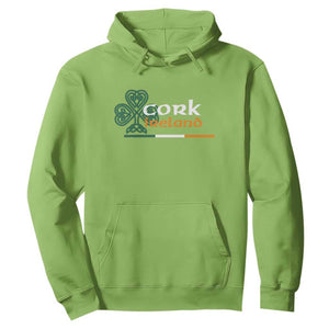 Cork Ireland Hoodie Irish City Souvenir St Patricks Day Celtic Shamrock TS11 Lime Print Your Wear