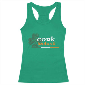 Cork Ireland Racerback Tank Top Irish City Souvenir St Patricks Day Celtic Shamrock TS11 Irish Green Print Your Wear