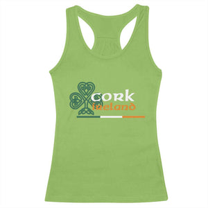 Cork Ireland Racerback Tank Top Irish City Souvenir St Patricks Day Celtic Shamrock TS11 Lime Print Your Wear