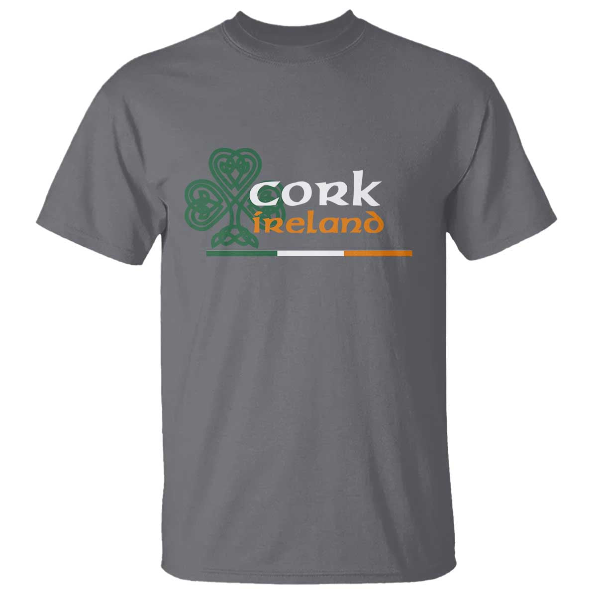 Cork Ireland T Shirt Irish City Souvenir St Patricks Day Celtic Shamrock TS11 Charcoal Print Your Wear