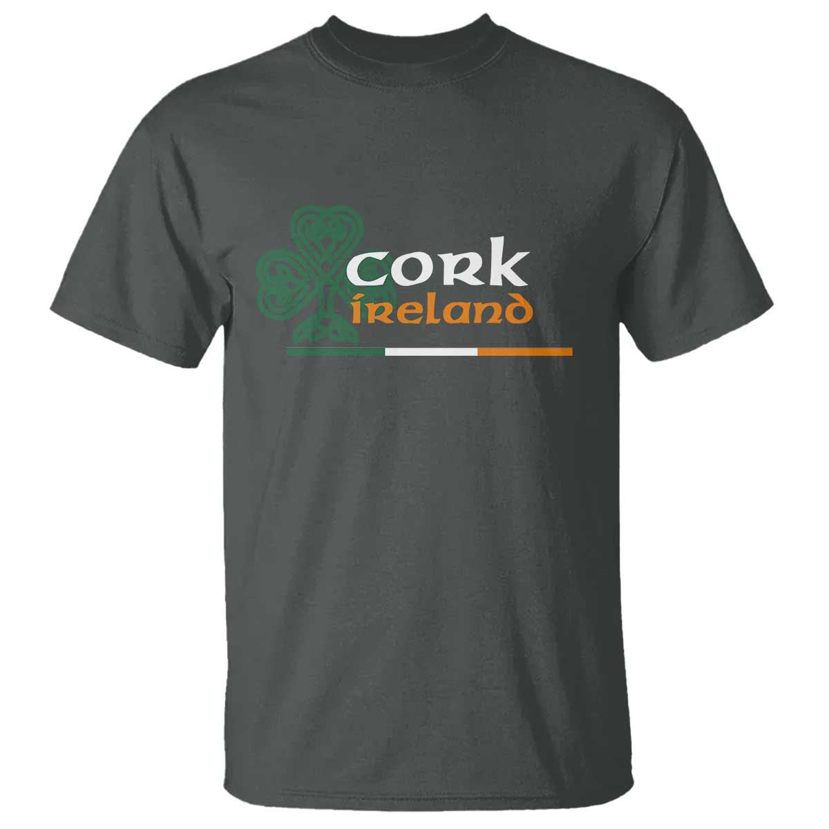 Cork Ireland T Shirt Irish City Souvenir St Patricks Day Celtic Shamrock TS11 Dark Heather Print Your Wear