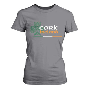 Cork Ireland T Shirt For Women Irish City Souvenir St Patricks Day Celtic Shamrock TS11 Charcoal Print Your Wear