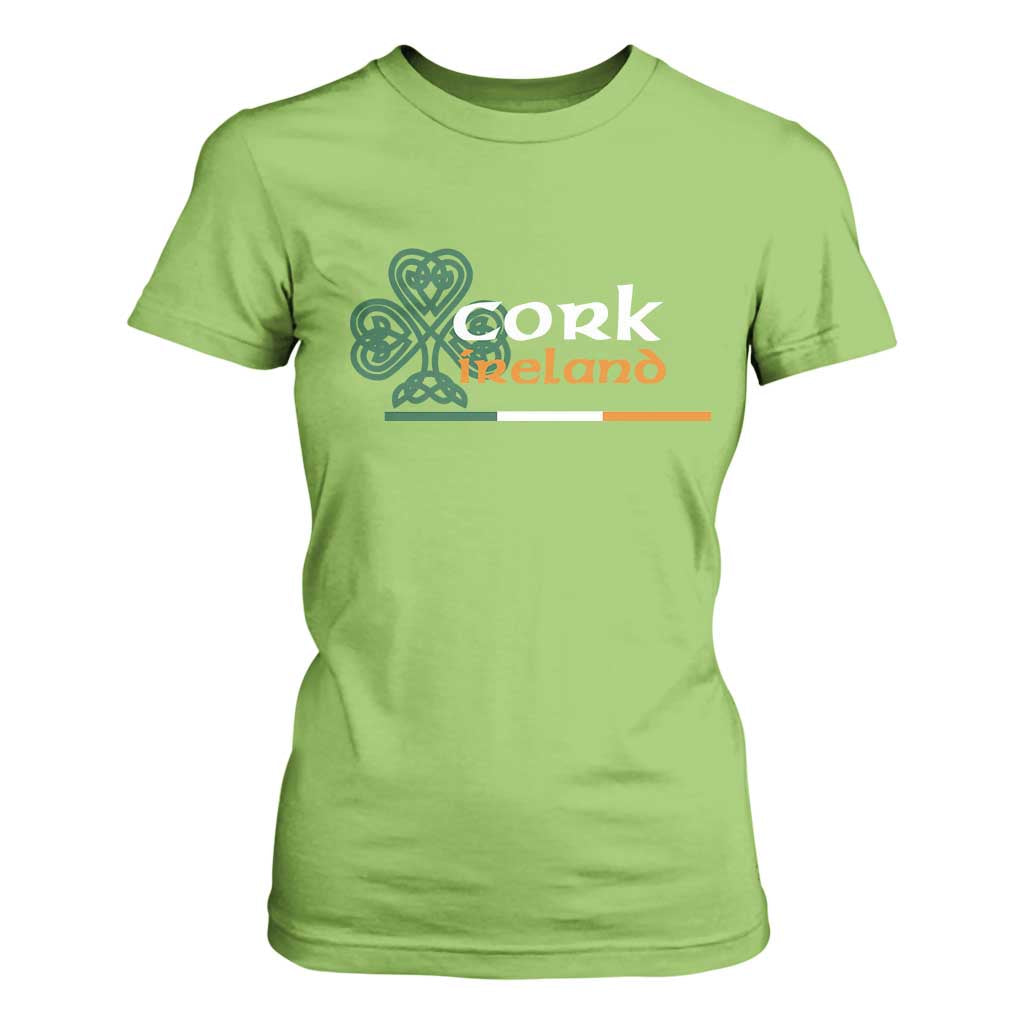 Cork Ireland T Shirt For Women Irish City Souvenir St Patricks Day Celtic Shamrock TS11 Lime Print Your Wear