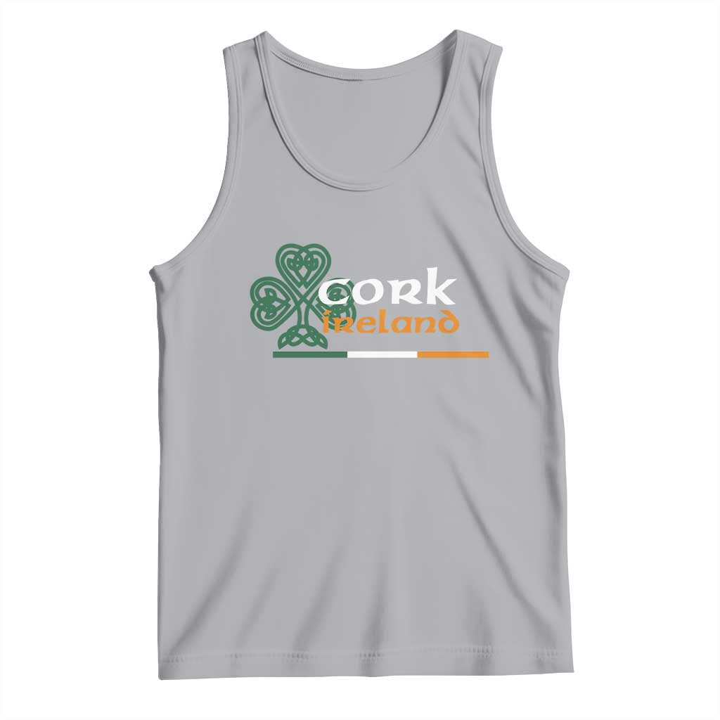 Cork Ireland Tank Top Irish City Souvenir St Patricks Day Celtic Shamrock TS11 Athletic Heather Print Your Wear