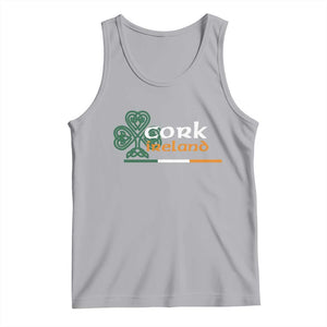 Cork Ireland Tank Top Irish City Souvenir St Patricks Day Celtic Shamrock TS11 Athletic Heather Print Your Wear