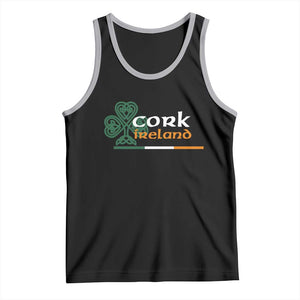 Cork Ireland Tank Top Irish City Souvenir St Patricks Day Celtic Shamrock TS11 Black Athletic Heather Print Your Wear
