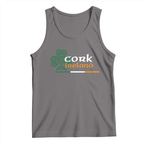Cork Ireland Tank Top Irish City Souvenir St Patricks Day Celtic Shamrock TS11 Deep Heather Print Your Wear